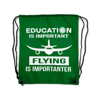 Thumbnail for Flying is Importanter Drawstring Bag - view 4