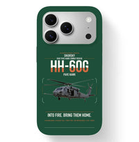 Thumbnail for Sikorsky HH-60G Pave Hawk design on dark green magsafe iphone case, for iPhone 17 Pro