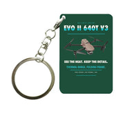 Thumbnail for Autel EVO II Dual 640T V3 Key Chain design on dark green key chain