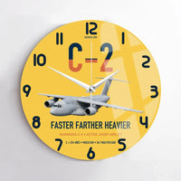 Thumbnail for Kawasaki C-2 design on yellow no frame wall clock