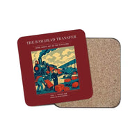 Thumbnail for The Railhead Transfer - Designed Coasters design on dark red 1-piece