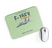 Thumbnail for F-15EX Eagle II Connect Carry Control design on light green rectangle mouse pad