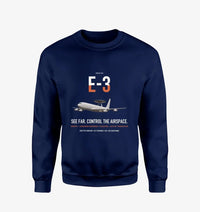 Thumbnail for E-3 Sentry AWACS design on navy blue sweatshirt