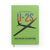 Thumbnail for U-2S Dragon Lady design on light green notebook