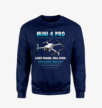 Thumbnail for DJI Mini 4 Pro design on navy blue sweatshirt