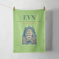 Thumbnail for Zvartnots International Airport (EVN) design on light green towel
