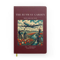Thumbnail for VINTAGE G4089 - The Runway Garden - Designed Notebooks design on darkred