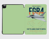 Thumbnail for Eurofighter Typhoon FGR4 design on light green ipad tablet case