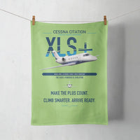 Thumbnail for Cessna Citation XLSPlus design on light green towel