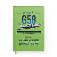 Thumbnail for Beechcraft Baron G58 design on light green notebook