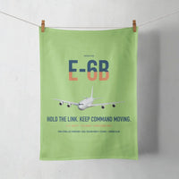 Thumbnail for E-6B Mercury design on light green towel
