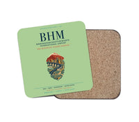 Thumbnail for Birmingham-Shuttlesworth International Airport (BHM) design on light green 1 piece coaster