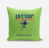 Thumbnail for Saab JAS 39C Gripen design on light green pillow