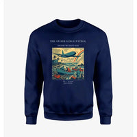 Thumbnail for VINTAGE G4367 - The Storm Surge Patrol - Designed Sweatshirts design on navyblue
