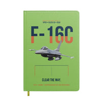 Thumbnail for F-16C Block 50 Clear The Way design on light green notebook