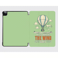 Thumbnail for We Go Where The Wind Goes design on light green ipad tablet case