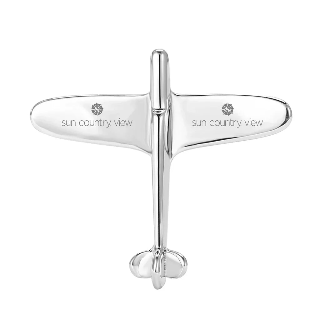 Airplane Shape Brooch - view 4