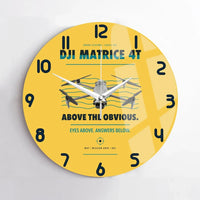 Thumbnail for DJI Matrice 4T design on yellow no frame wall clock