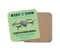 Thumbnail for DJI Mavic 2 Zoom design on light green 1 piece coaster