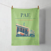 Thumbnail for Snohomish County Airport (Paine Field) (PAE) design on light green towel