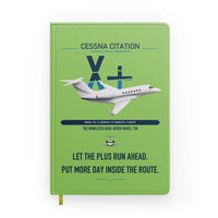 Thumbnail for Cessna Citation X+ design on light green notebook