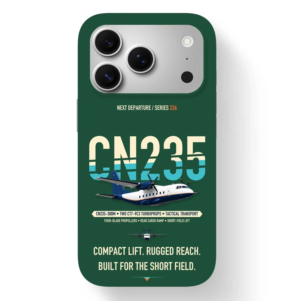 Airbus CN235-300M Case design on dark green iphone case