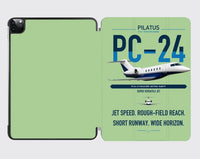 Thumbnail for Pilatus PC-24 design on light green ipad tablet case