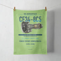 Thumbnail for CF34-8C5 design on light green towel