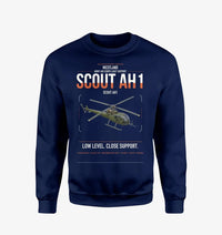 Thumbnail for Westland Scout AH1 design on navy blue sweatshirt