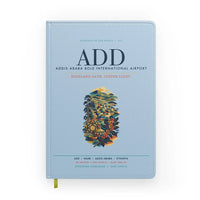 Thumbnail for Addis Ababa Bole International Airport (ADD) design on light blue notebook