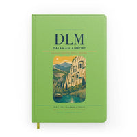 Thumbnail for Dalaman Airport (DLM) design on light green notebook