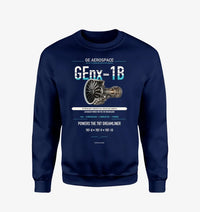 Thumbnail for GEnx-1B design on navy blue sweatshirt
