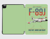 Thumbnail for F-89J Scorpion design on light green ipad tablet case