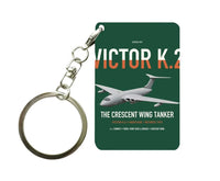 Thumbnail for Handley Page Victor K.2 design on dark green designed key chain, double-side print