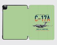 Thumbnail for C-17A Globemaster III design on light green ipad tablet case