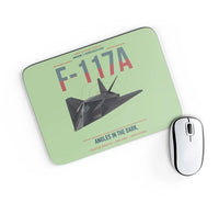Thumbnail for F-117A Nighthawk design on light green rectangle mouse pad