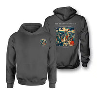 Thumbnail for VINTAGE G4214 - The Stairs To The Sky - Double-Side Hoodie design on darkgray double side