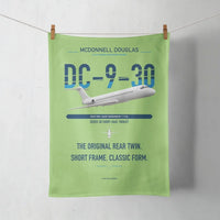 Thumbnail for McDonnell Douglas DC-9-30 design on light green towel