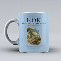 Thumbnail for Kokkola-Pietarsaari Airport (KOK) airport code design on light blue ceramic mug