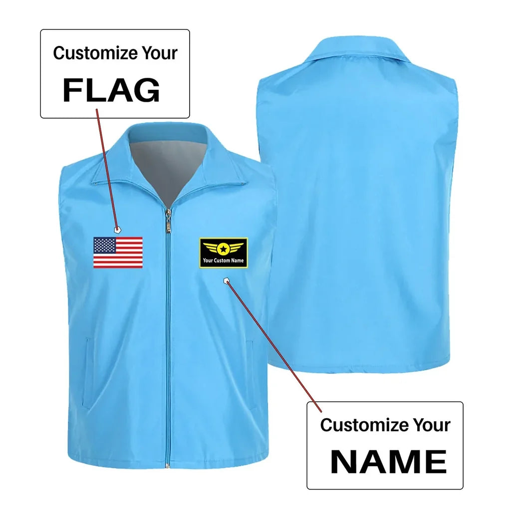 Customisable Flag & Name Vest - view 4