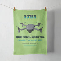 Thumbnail for ACSL SOTEN design on light green towel
