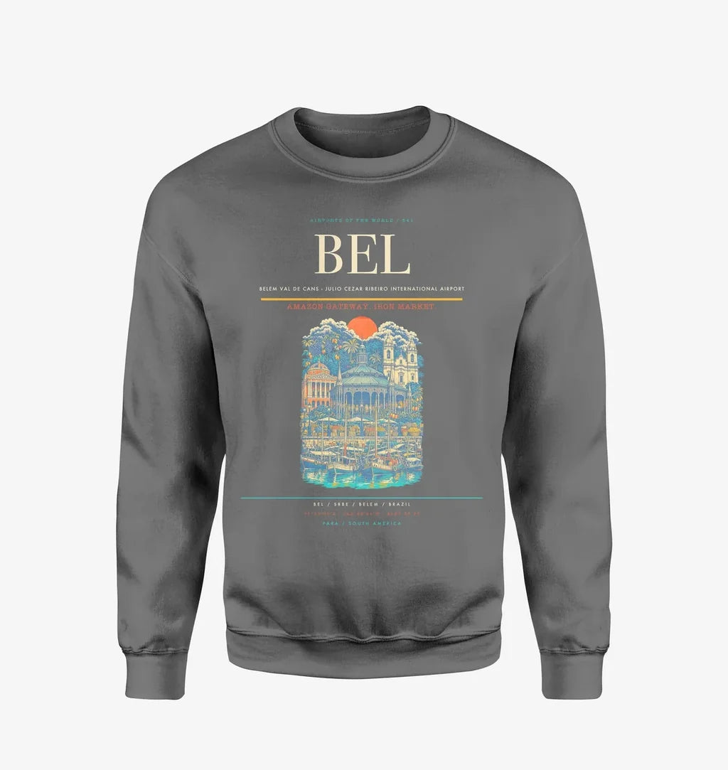 Belem Val de Cans - Julio Cezar Ribeiro International Airport BEL Sweatshirt - Gray