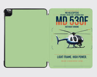 Thumbnail for MD Helicopters MD 530F design on light green ipad tablet case