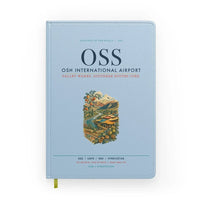 Thumbnail for Osh International Airport (OSS) design on light blue notebook