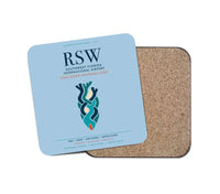 Thumbnail for Southwest Florida International Airport (RSW) design on light blue 1 piece coaster