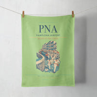Thumbnail for Pamplona Airport (PNA) design on light green towel