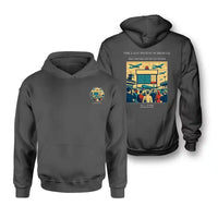 Thumbnail for VINTAGE G4469 - The Last Piston Schedule - Double-Side Hoodie design on darkgray double side