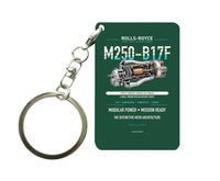 Thumbnail for M250-B17F Key Chain design on dark green key chain