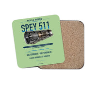 Thumbnail for SPEY 511 design on light green 1 piece coaster