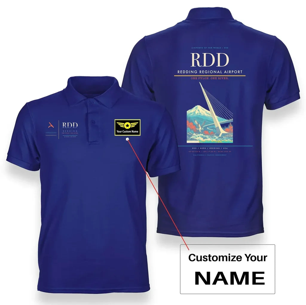 Redding Regional Airport RDD Blue+Name